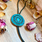 Kingman Turquoise Sterling Silver Bolo Tie – Navajo Handmade by Jesse Williams