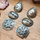 Sterling Silver Concho Dangle Earrings – Native Made by Rita Lee (Navajo Artist)