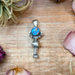 Sterling Silver Golden Hill Turquoise Blossom Pendant