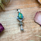 Sterling Silver Sonoran Gold Turquoise Blossom Pendant