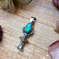 Sterling Silver Sonoran Gold Turquoise Blossom Pendant
