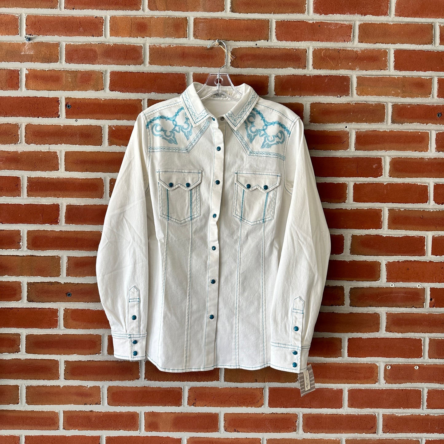 Rebel Shirt in White by Tasha Polizzi