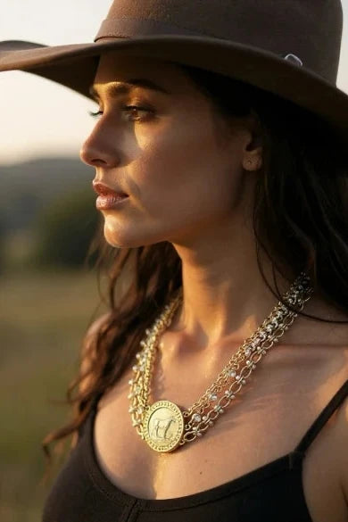 Stallion Reins Necklace as Seen on Dutton Ranch by Michele Busch