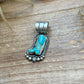 Sterling Silver Kingman Turquoise Cowboy Boot Pendant – Handmade by Artist Shay Pfeiffer