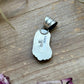 Sterling Silver Kingman Turquoise Cowboy Boot Pendant – Handmade by Artist Shay Pfeiffer
