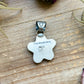 Sterling Silver Neon Green Wrangler Dahlia Star Pendant – Handmade by Artist Shay Pfeiffer