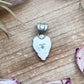 Sterling Silver Purple Spiny Oyster Heart Pendant – Handmade by Artist Shay Pfeiffer