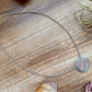 Sterling Silver Buffalo Nickel Necklace – Filed Frame Border – 18” Fixed Chain – Artist Jason Ogg