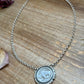 Sterling Silver Buffalo Nickel Necklace – Filed Frame Border – 18” Fixed Chain – Artist Jason Ogg
