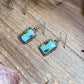 Sterling Silver Mine #8 Turquoise Dangle Earrings – Handmade by Artist Jason Ogg