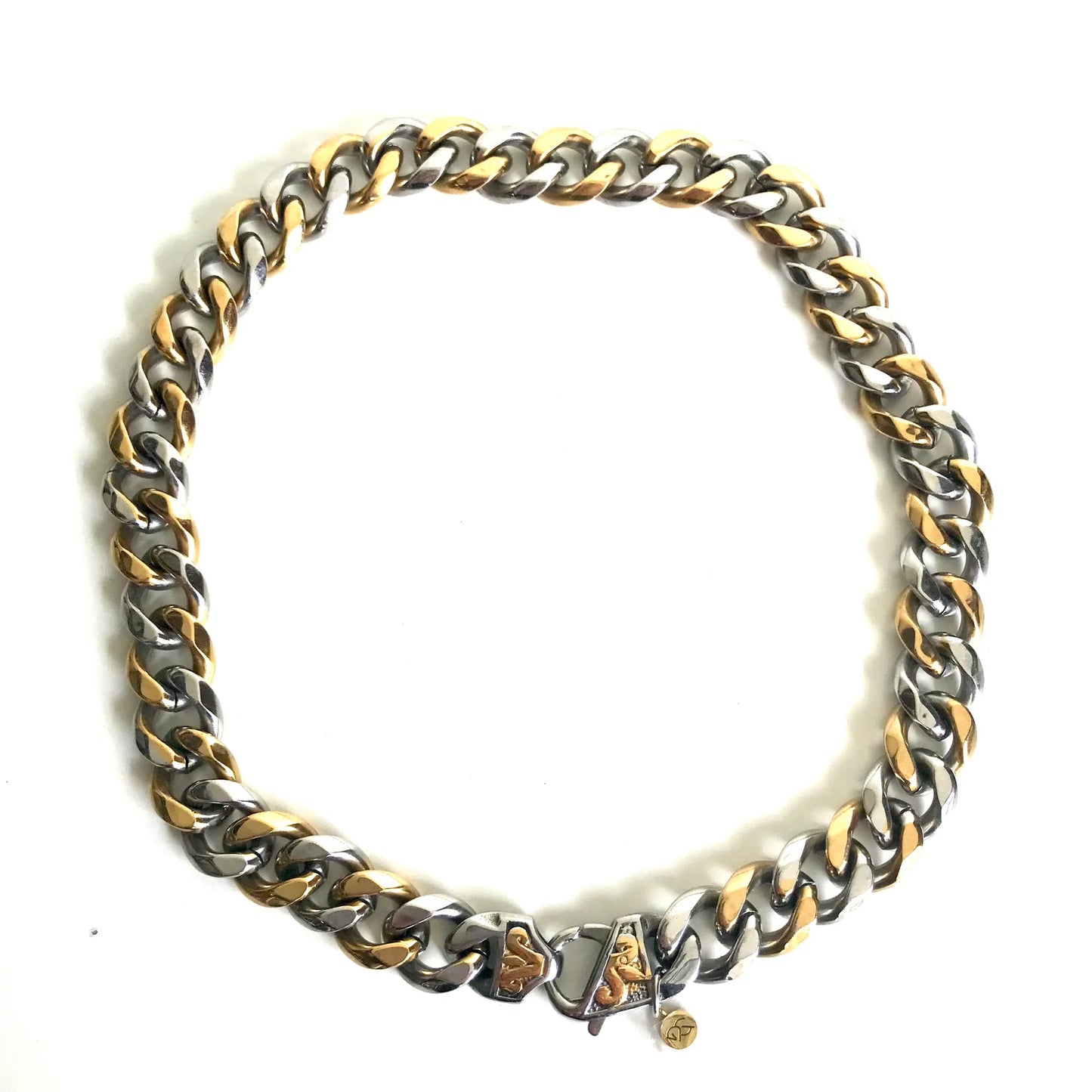 Dash Link Necklace Gold and Silver by AtelierCG