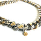 Dash Link Necklace Gold and Silver by AtelierCG