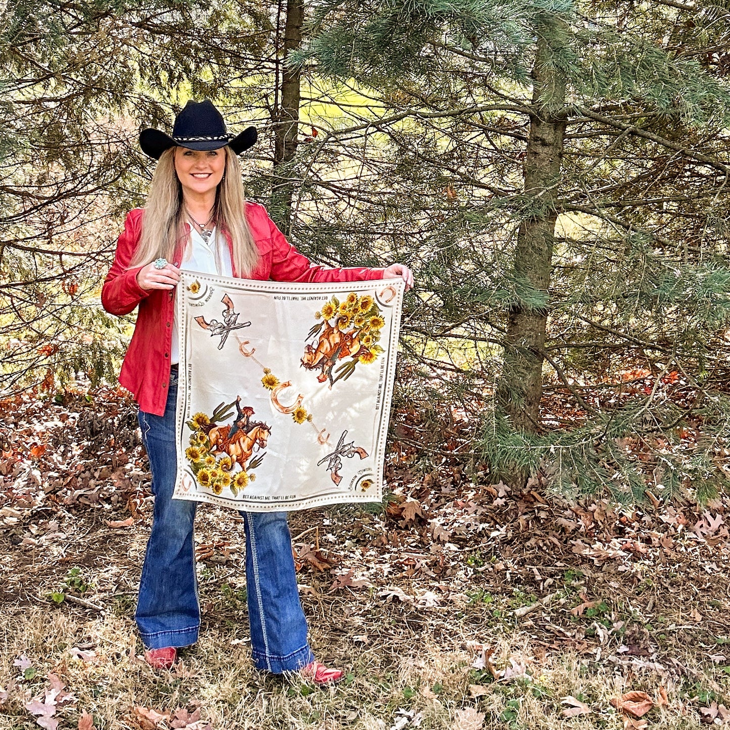 Bet Against Me That'll Be Fun Wild Rag Scarf by Bourbon Cowgirl