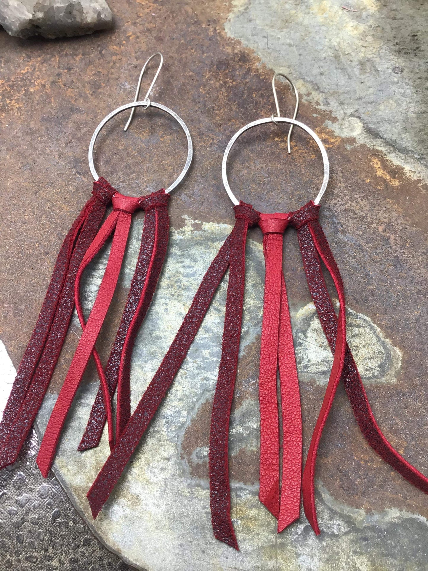 Going Out Hoop Earrings- Exclusive Handmade Jewelry for Bourbon Cowgirl