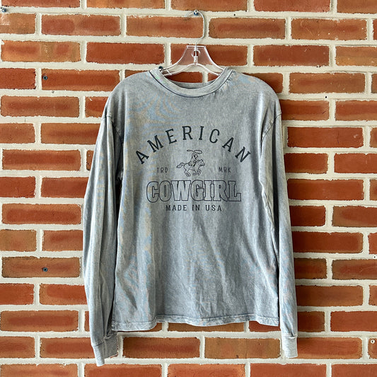 American Cowgirl Long Sleeve Graphic Tee