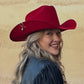 Silver & Turquoise Brim Biter by Hallett Peak - Snake