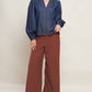 STITCH STORY LIGHTWEIGHT DENIM TOP