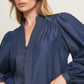 STITCH STORY LIGHTWEIGHT DENIM TOP