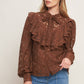 ROMANTIC SHADE WOVEN LACE TOP