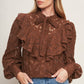 ROMANTIC SHADE WOVEN LACE TOP