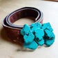 Turquoise Slab Belt Buckle - Western Accessories for Cowgirls
