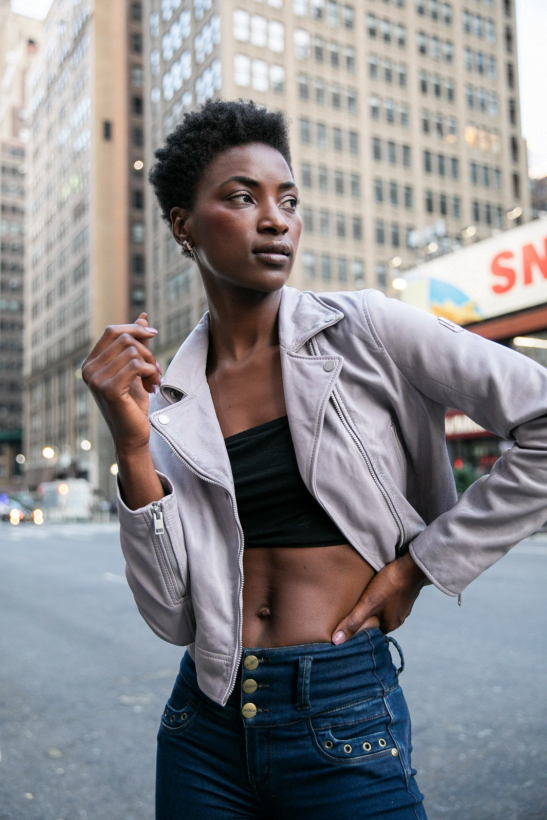 Julene RF Leather Jacket