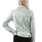 Denim Blue Leather Jacket by Scully at Bourbon Cowgirl