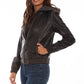 Scully Black Leather Jacket with Removable Hoodie at Bourbon Cowgirl