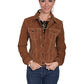 Cafe Brown Suede Jean Jacket at Bourbon Cowgirl