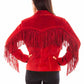 Red Suede Fringe Jacket at Bourbon Cowgirl