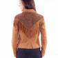 Tan Suede Fringed Zip Jacket at Bourbon Cowgirl