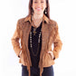 Tan Suede Fringed Zip Jacket at Bourbon Cowgirl