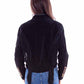 Suede Fringe Lacing Jacket with Bone Bead Details by Scully Leather - Black