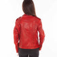 Vintage Red Leather Motorcycle Jacket at Bourbon Cowgirl