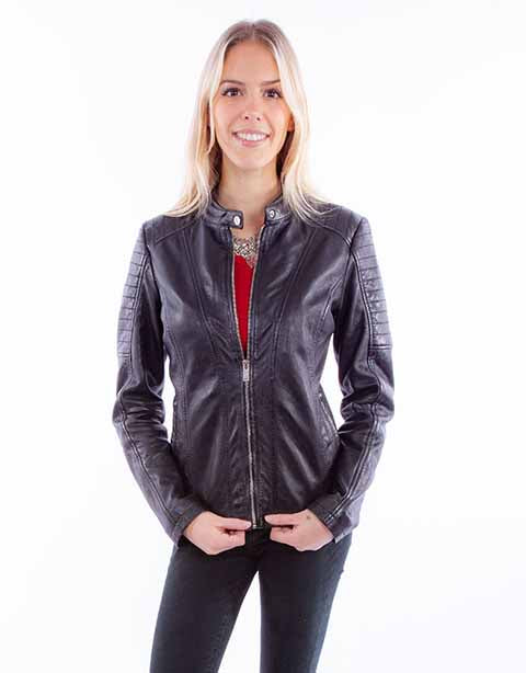 Black Lamb Leather Jacket at Bourbon Cowgirl
