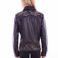 Embroidered Black Lamb Leather Jacket at Bourbon Cowgirl