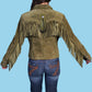 Olive Fringe & Beaded Suede Jacket by Scully at Bourbon Cowgirl