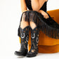Lucky Star boots with horseshoe and star embroidery
