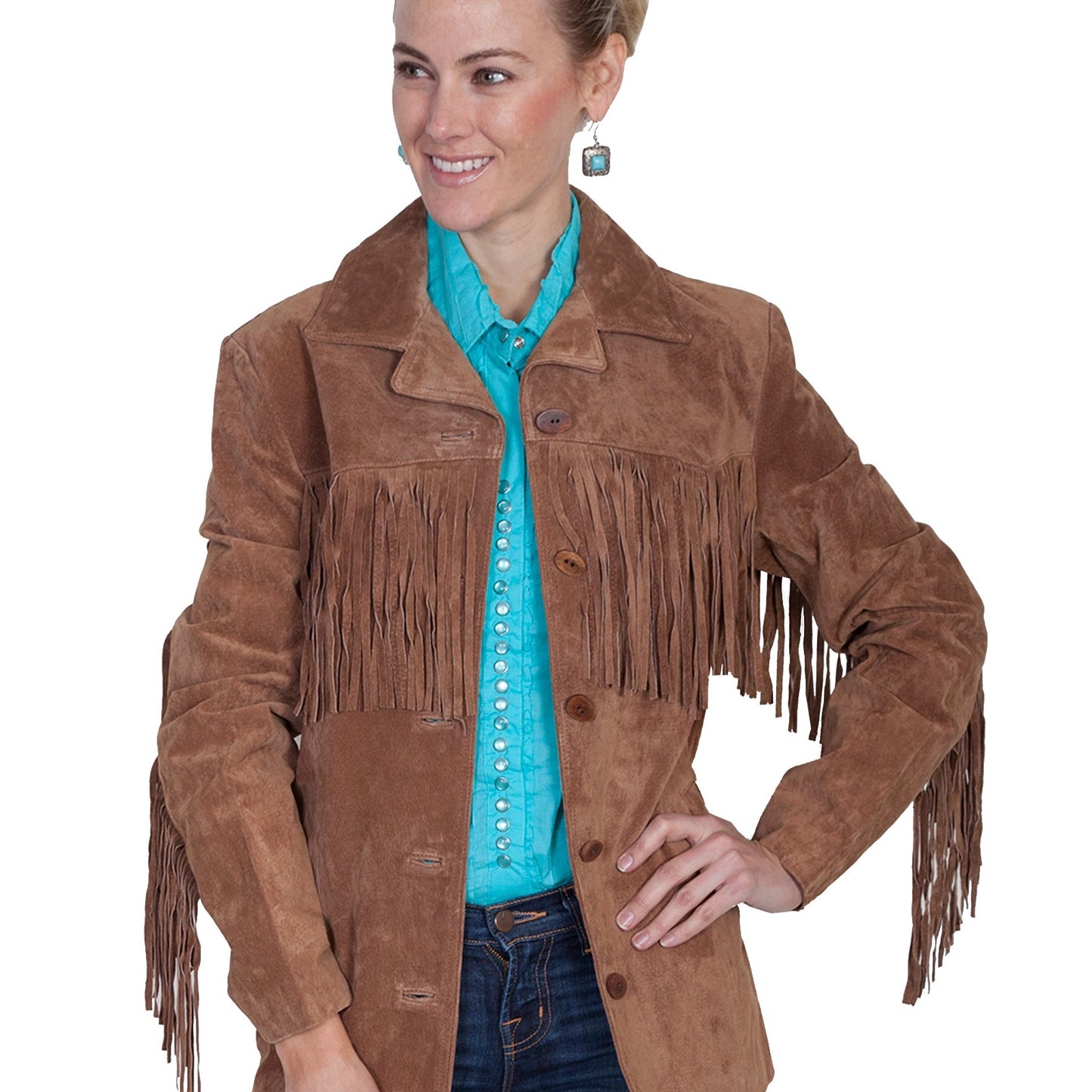 Cinnamon Suede Fringe Jacket at Bourbon Cowgirl