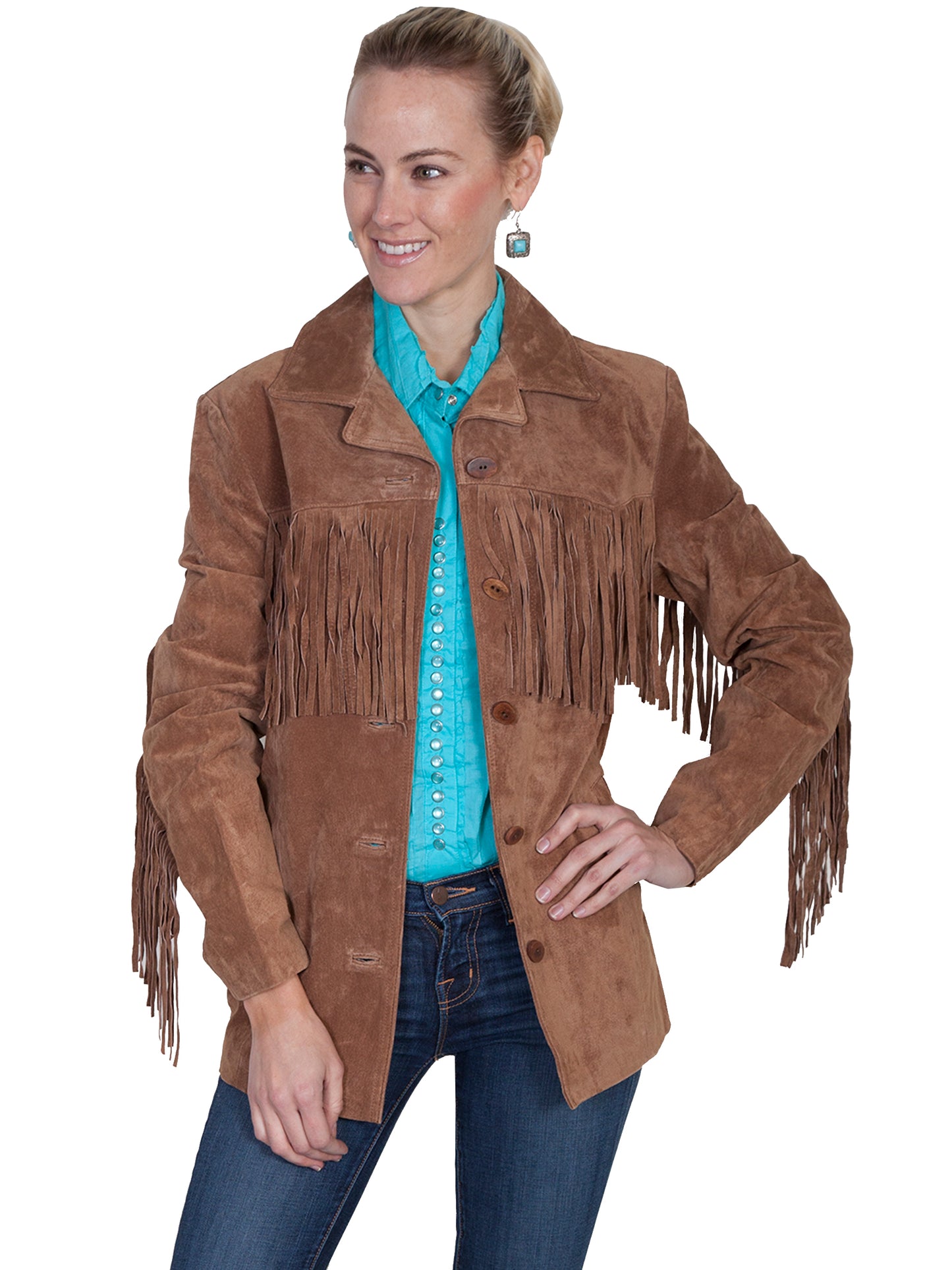 Cinnamon Suede Fringe Jacket at Bourbon Cowgirl