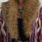 Wrangler Lainey Wilson Fur Collar Duster Cardigan