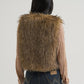 Wrangler Lainey Wilson Fur Vest Brown