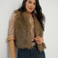Wrangler Lainey Wilson Fur Vest Brown