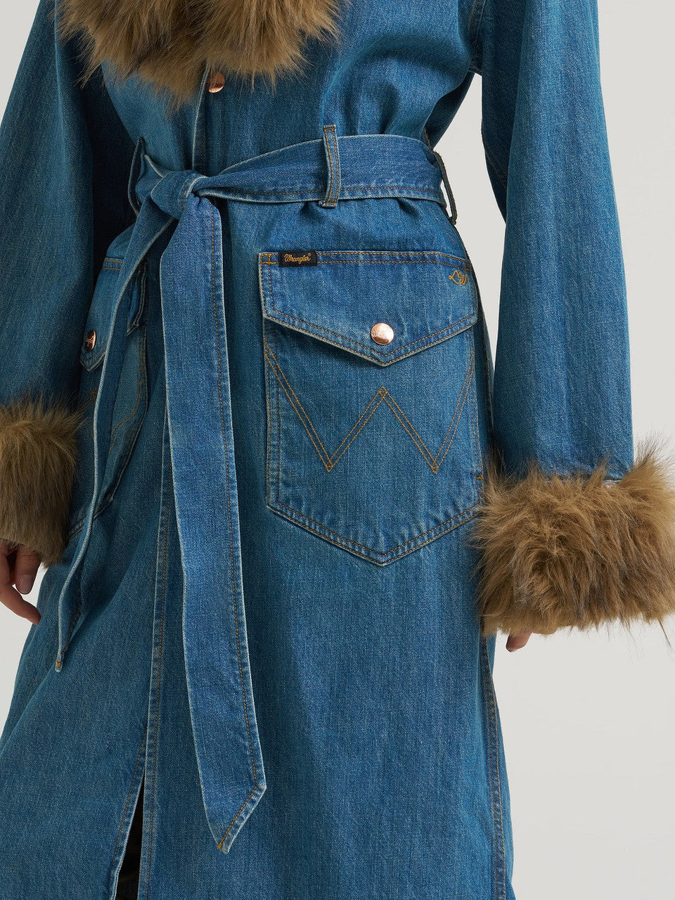 Wrangler Lainey Wilson Penny Lainey Denim Trench Coat