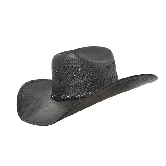 Laramie Black Straw Cowboy Hat by Gone Country - Bourbon Cowgirl