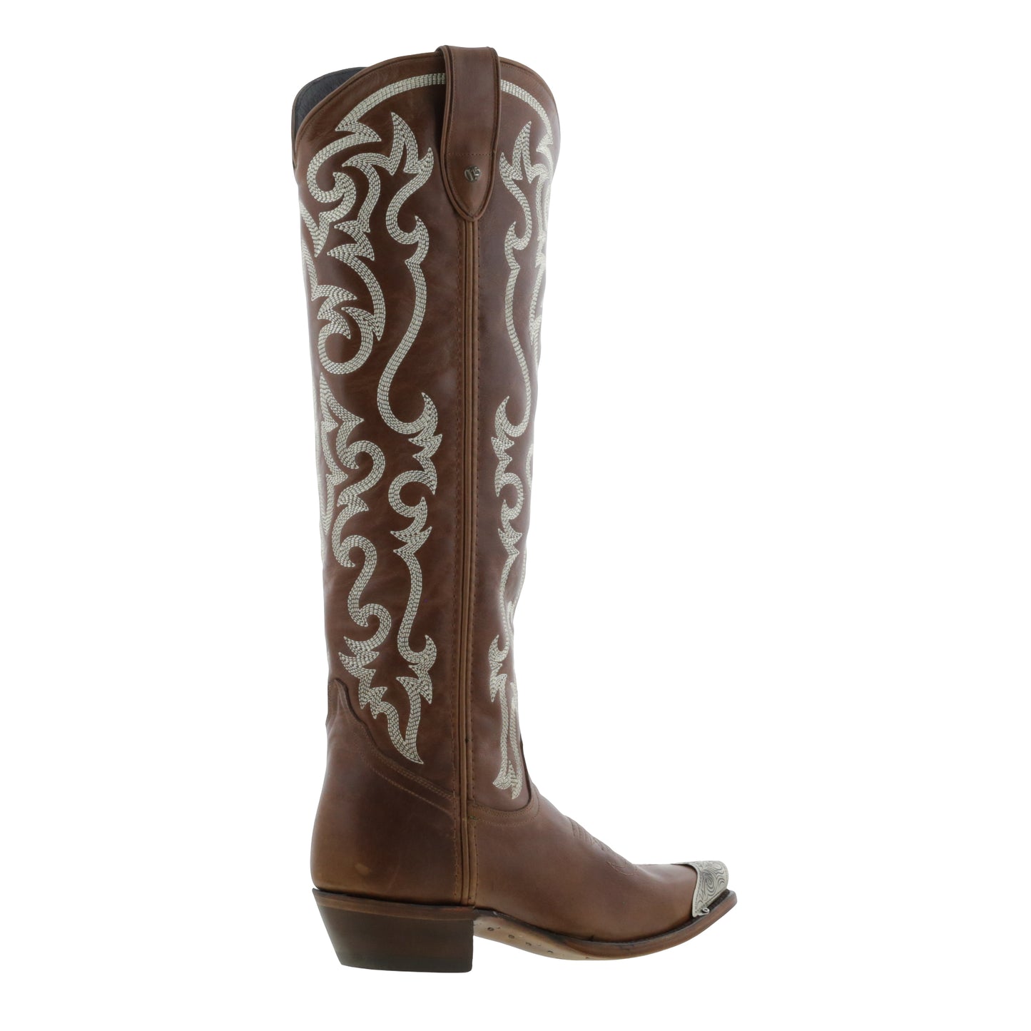 Lulu Mossil Tan Cowgirl Boots by Liberty Black