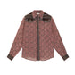 Lilac Wine Keith Shirt by Maison Hotel