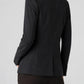 Fitted Cutaway Blazer in Black Stripe by Liverpool