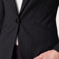 Fitted Cutaway Blazer in Black Stripe by Liverpool