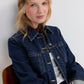 Tall Cuffed Selvedge Denim Trucker Jacket by Liverpool